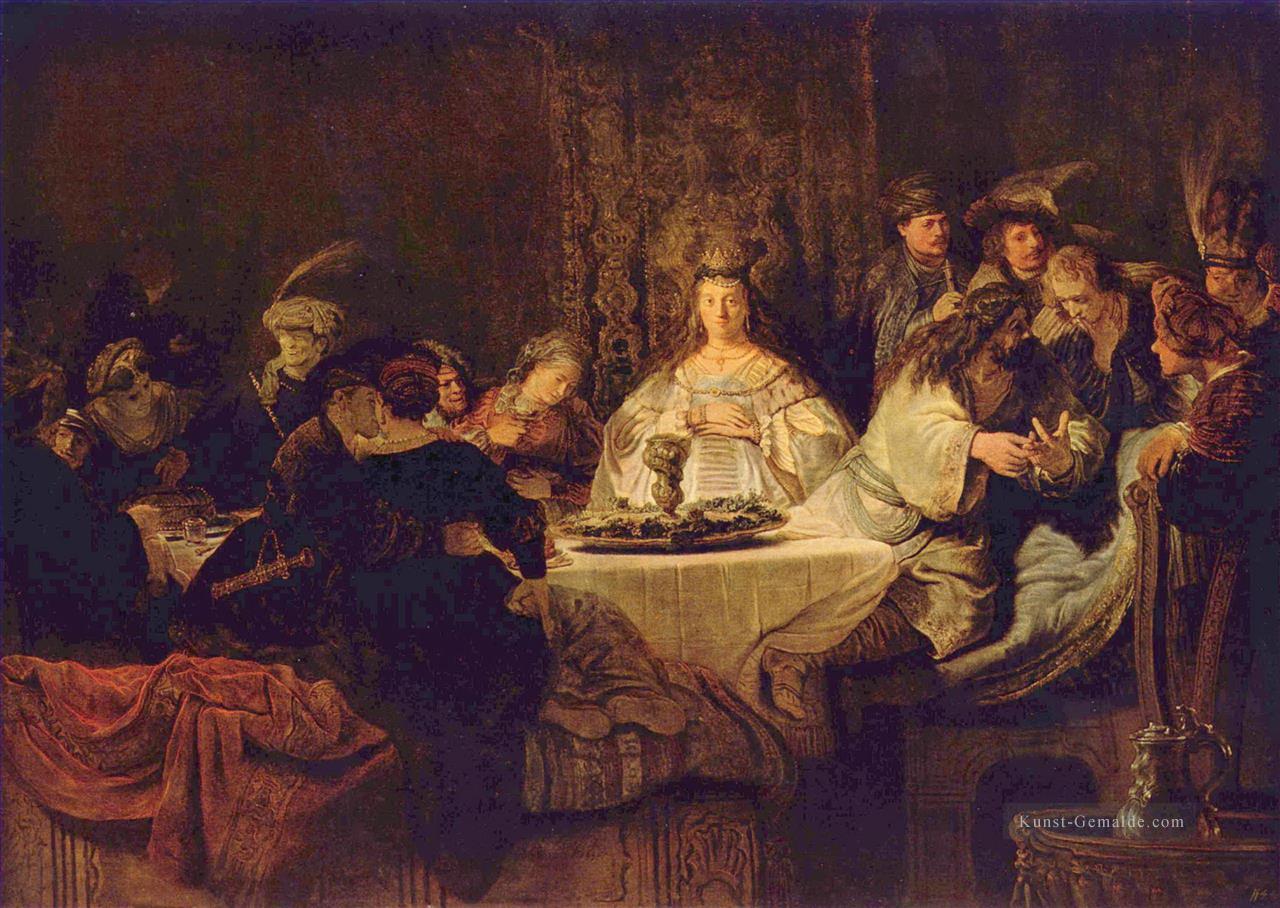 Samson im Hochzeits Rembrandt Ölgemälde